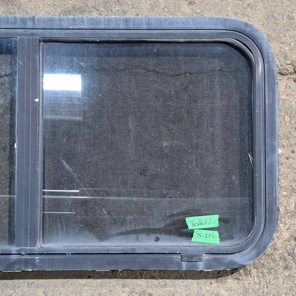 Used Slanted Black Radius Opening Window - 41.75
