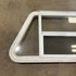 Used Slanted White Radius Emergency Opening Window - 49.25" x 23.25" x 1.875" - Young Farts RV Parts