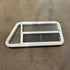Used Slanted White Radius Emergency Opening Window - 49.25" x 23.25" x 1.875" - Young Farts RV Parts