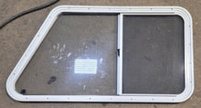 Load image into Gallery viewer, Used Slanted White Radius Opening Window : 41 1/4&quot; W x 21 1/2&quot; H x 1 1/4&quot; D - Young Farts RV Parts