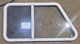 Used Slanted White Radius Opening Window : 41 1/4