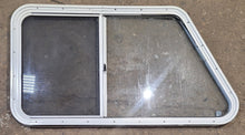 Load image into Gallery viewer, Used Slanted White Radius Opening Window : 41 1/4&quot; W x 21 1/2&quot; H x 1 1/4&quot; D - Young Farts RV Parts