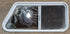 Used Slanted White Radius Opening Window : 41 3/4" W x 17 1/2" H x 1 7/8" D - Young Farts RV Parts