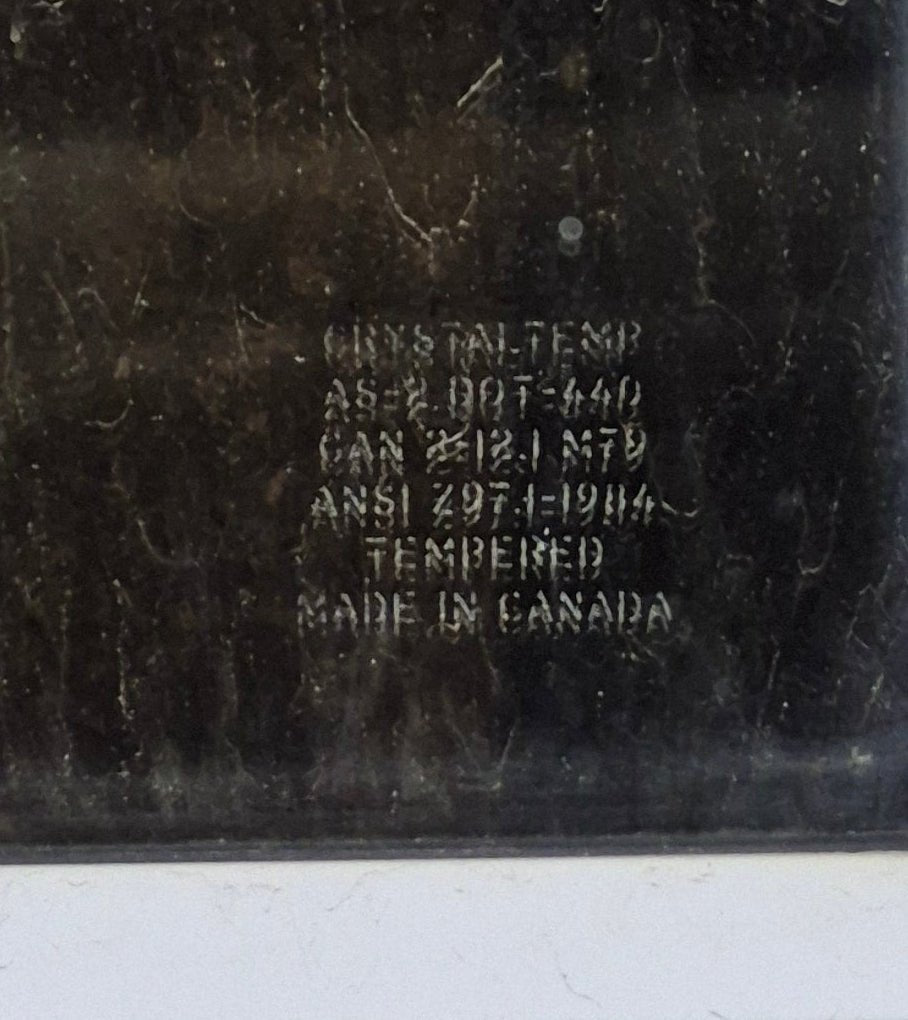 Used Slanted White Radius Opening Window : 41 3/4