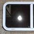 Used Slanted White Radius Opening Window : 41 3/4" W x 17 1/2" H x 1 7/8" D - Young Farts RV Parts