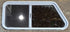 Used Slanted White Radius Opening Window : 41 3/4" W x 17 1/2" H x 1 7/8" D - Young Farts RV Parts