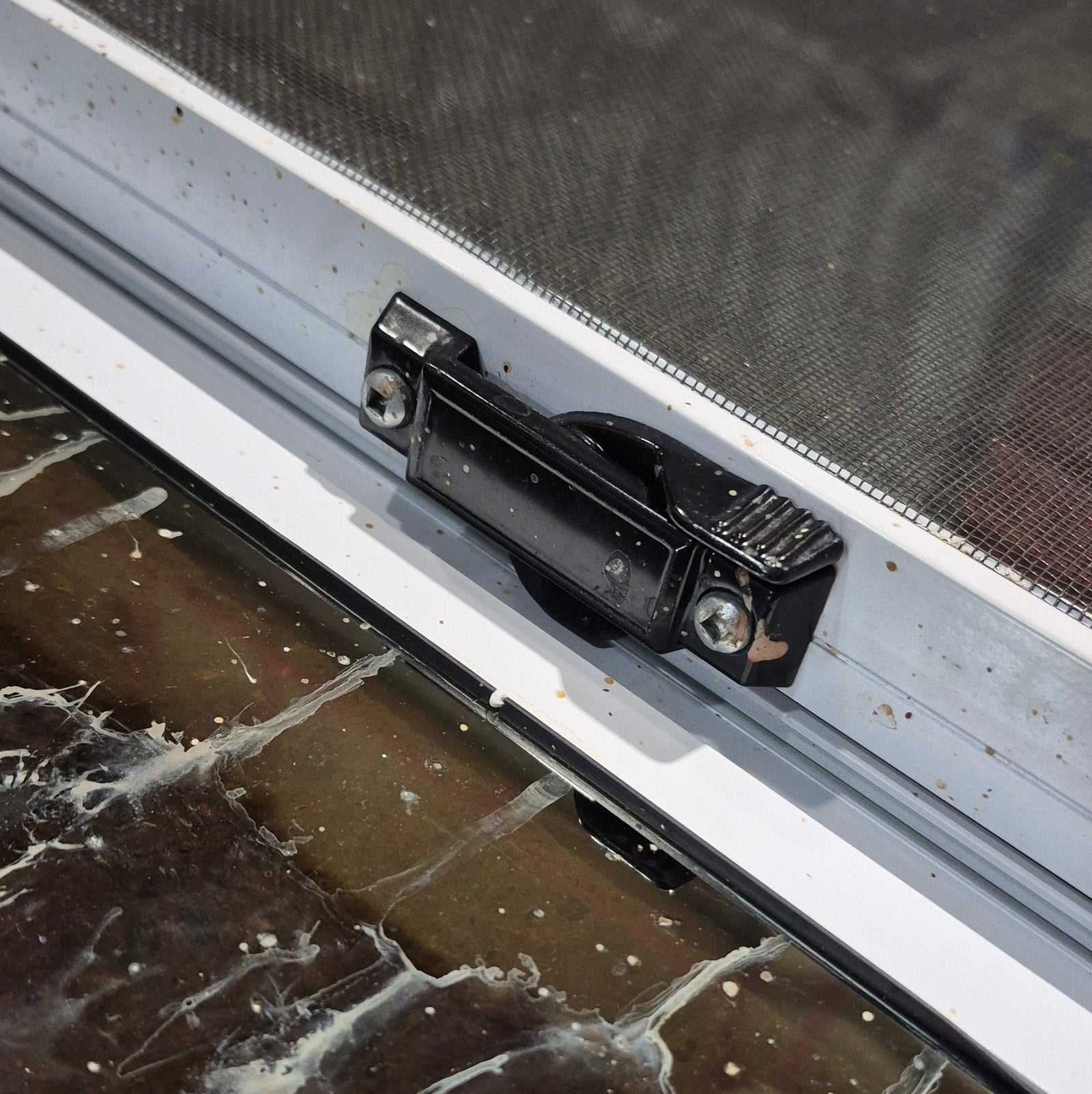 Used Slanted White Radius Opening Window : 41 3/4