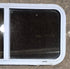 Used Slanted White Radius Opening Window : 41 3/4" W x 17 1/2" H x 1 7/8" D - Young Farts RV Parts