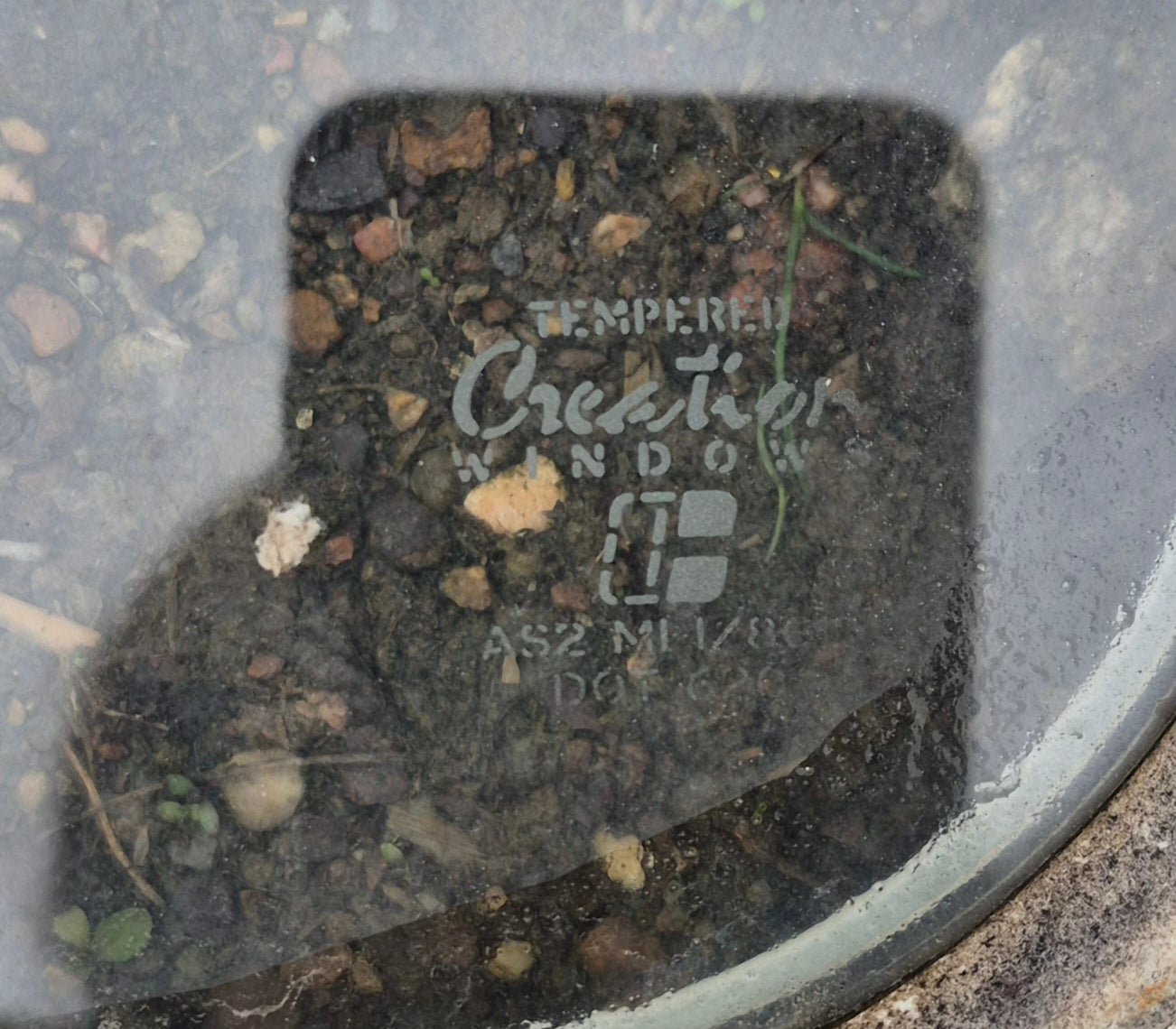 Used Slanted White Radius Opening Window : 41