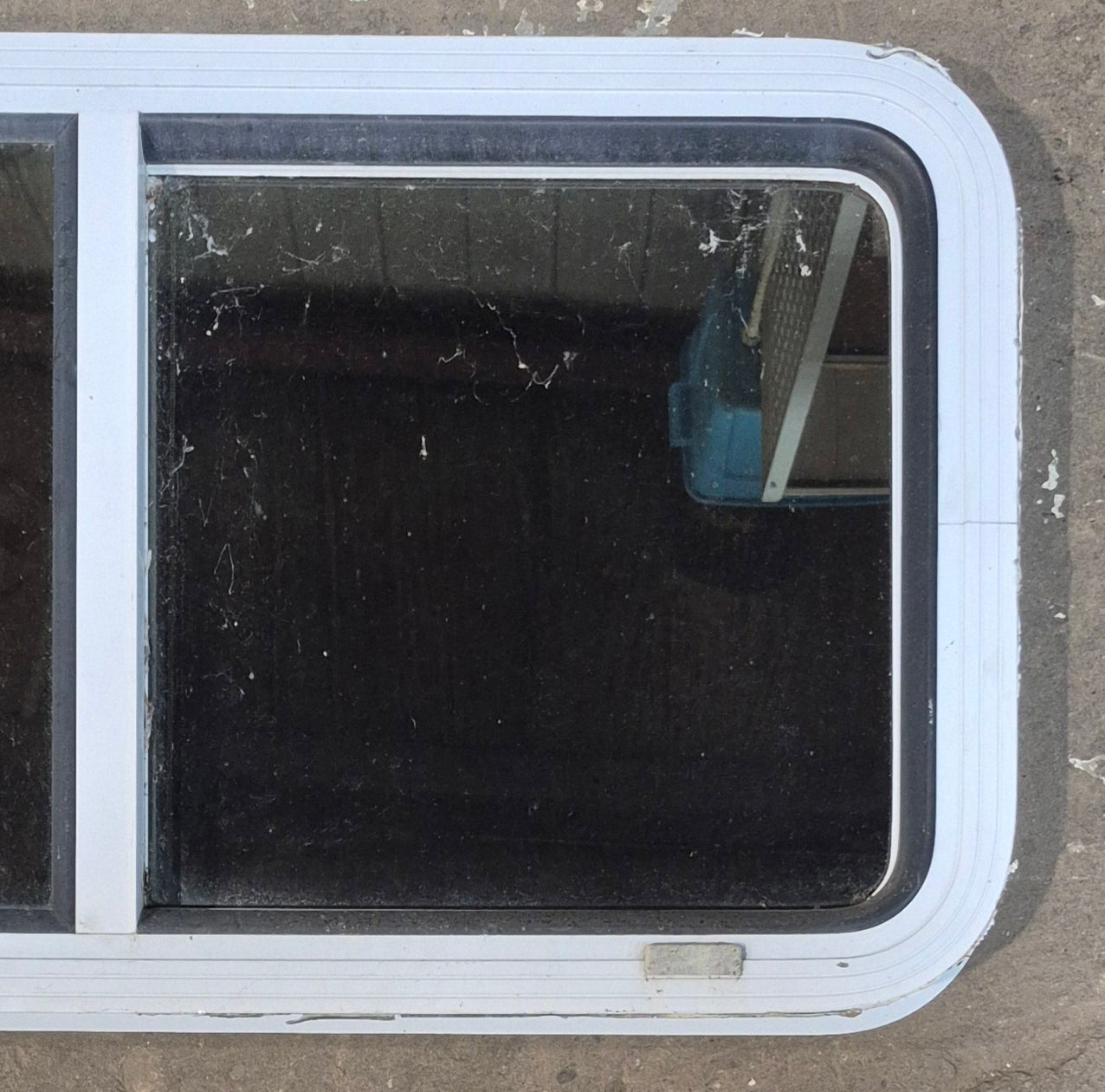 Used Slanted White Radius Opening Window : 42