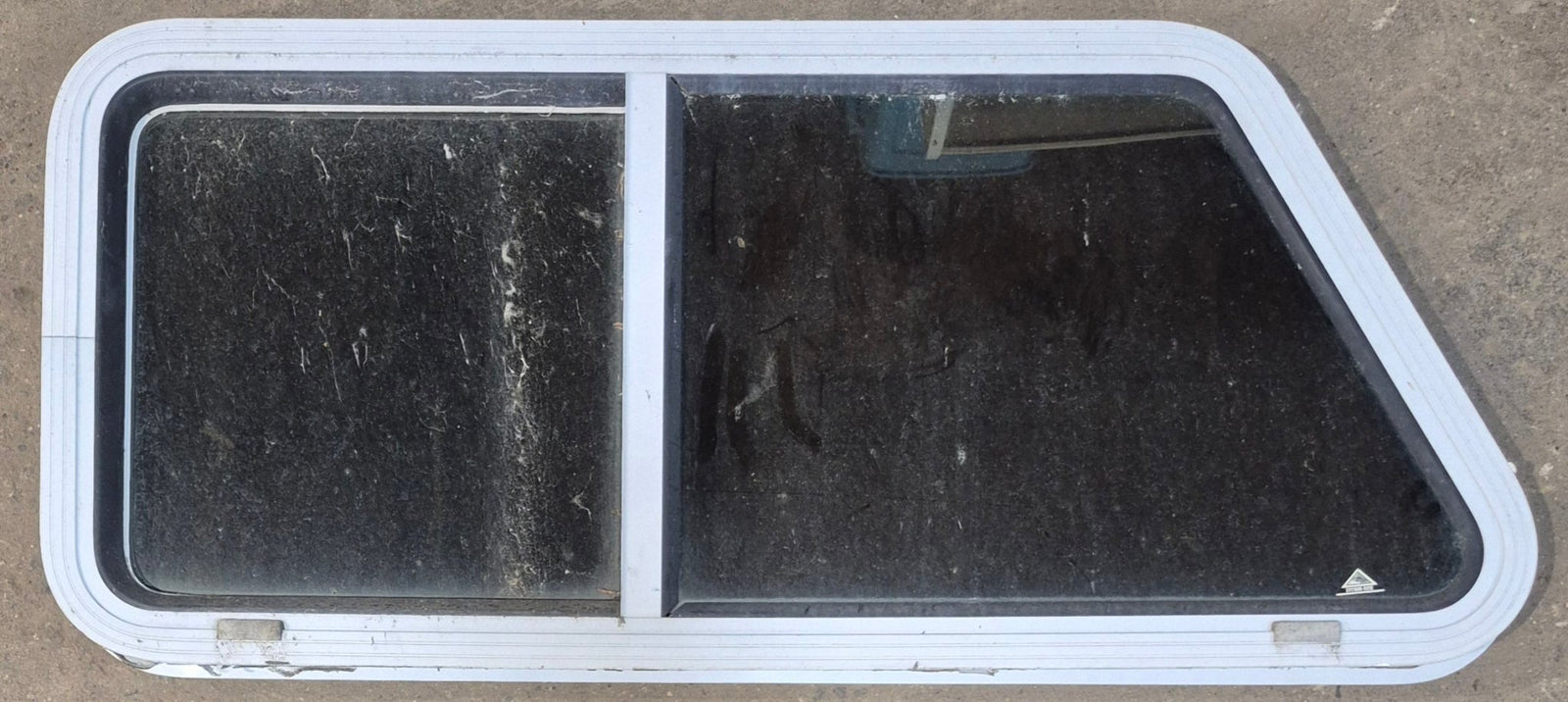 Used Slanted White Radius Opening Window : 42