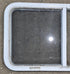 Used Slanted White Radius Opening Window : 46 3/4" W x 21 1/4" H x 1 1/4" D - Young Farts RV Parts