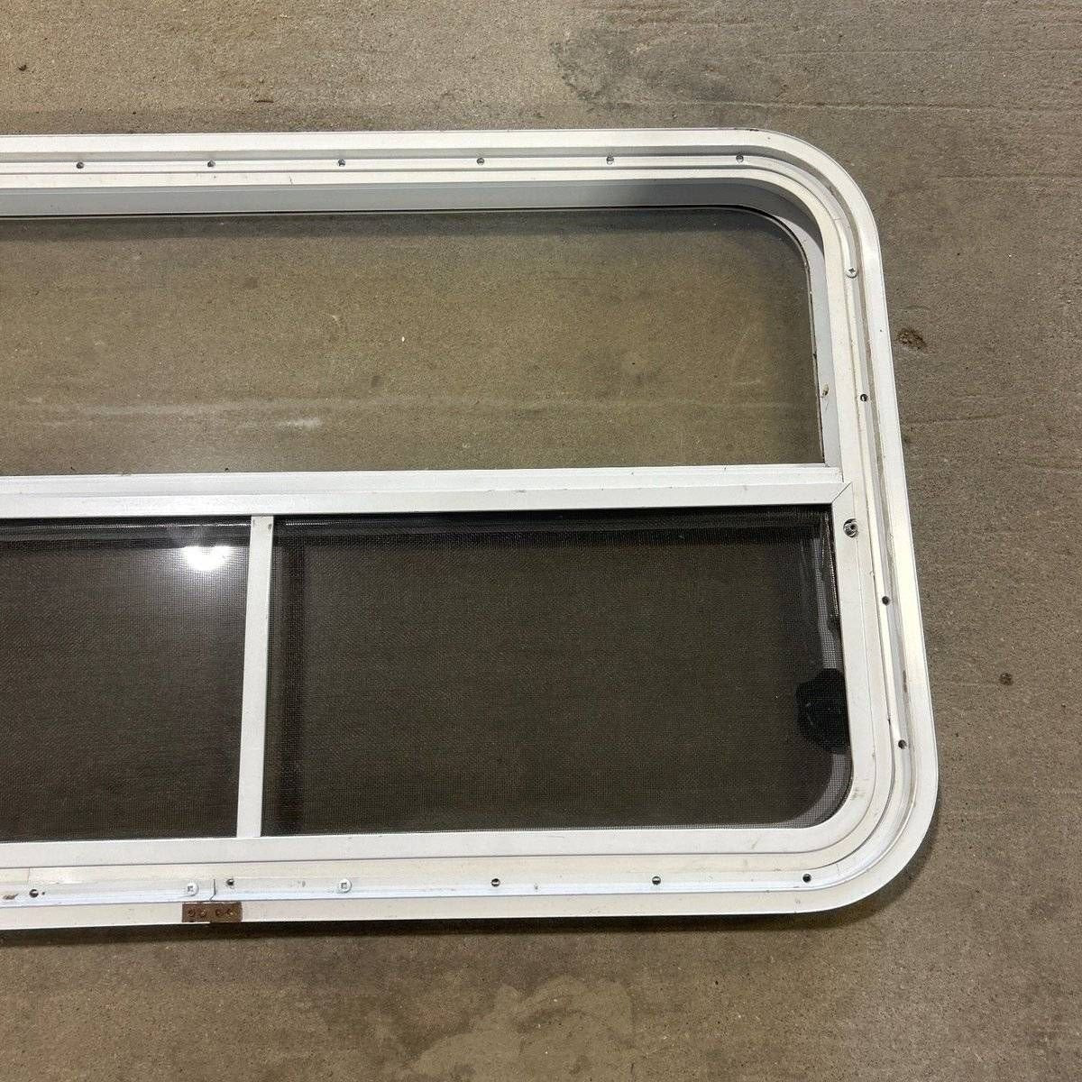 Used Slanted White Radius Opening Window - 49.25