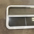 Used Slanted White Radius Opening Window - 49.25" x 23.25" x 1.875" - Young Farts RV Parts
