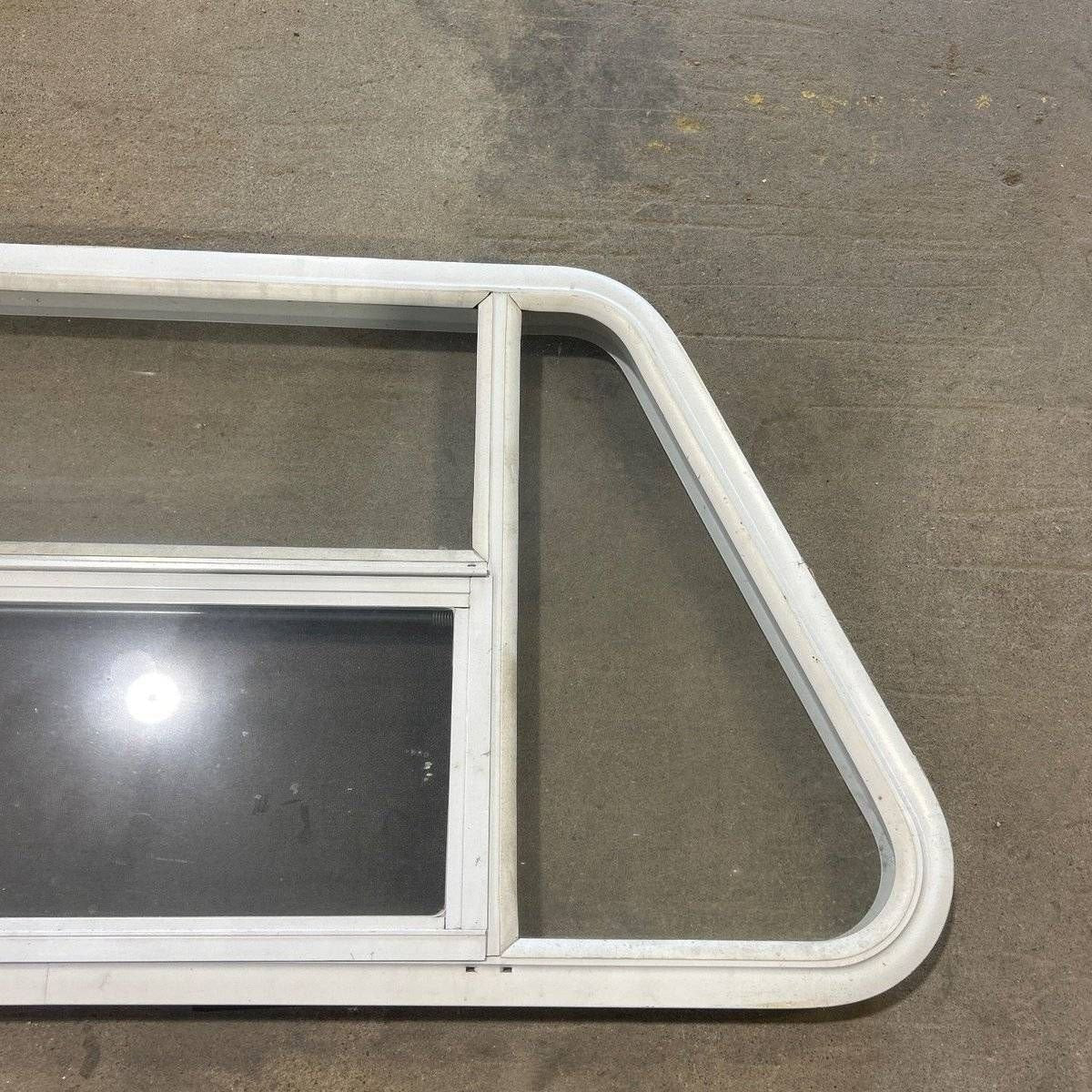 Used Slanted White Radius Opening Window - 49.25