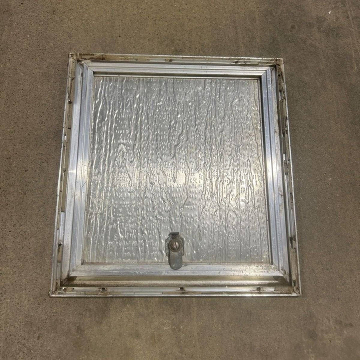 Used square cargo door 10 3/4" x 11 7/8" x 3/4"D - Young Farts RV Parts