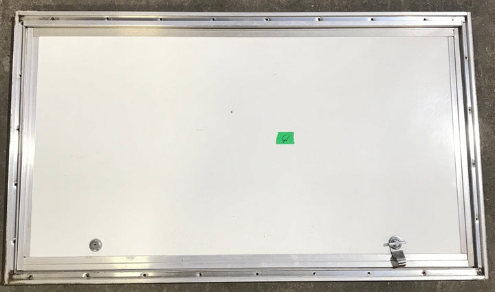 Used Square Corner Cargo Door 32 1/4" W x 18" H x 3/4"D - Young Farts RV Parts