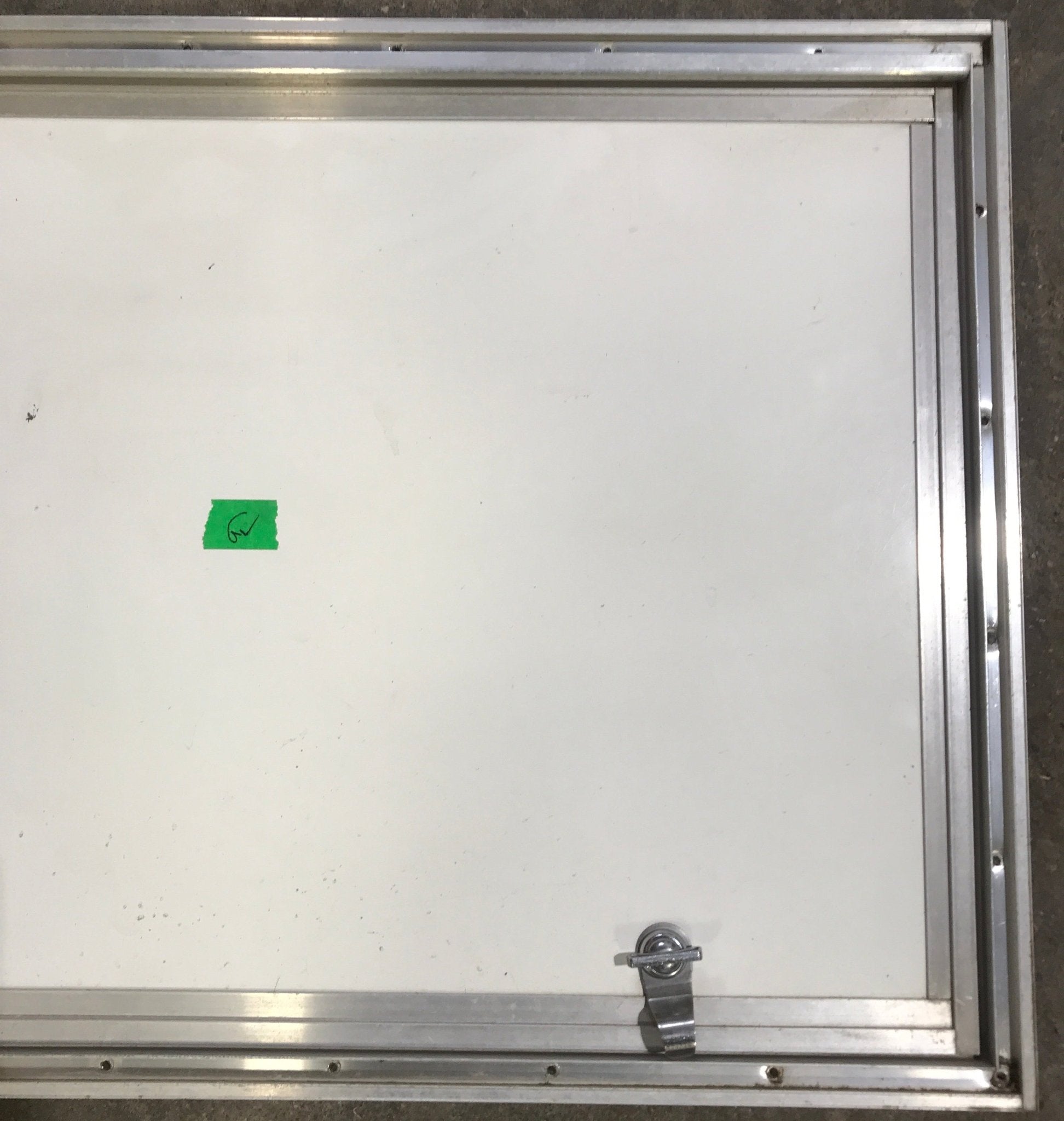Used Square Corner Cargo Door 32 1/4" W x 18" H x 3/4"D - Young Farts RV Parts