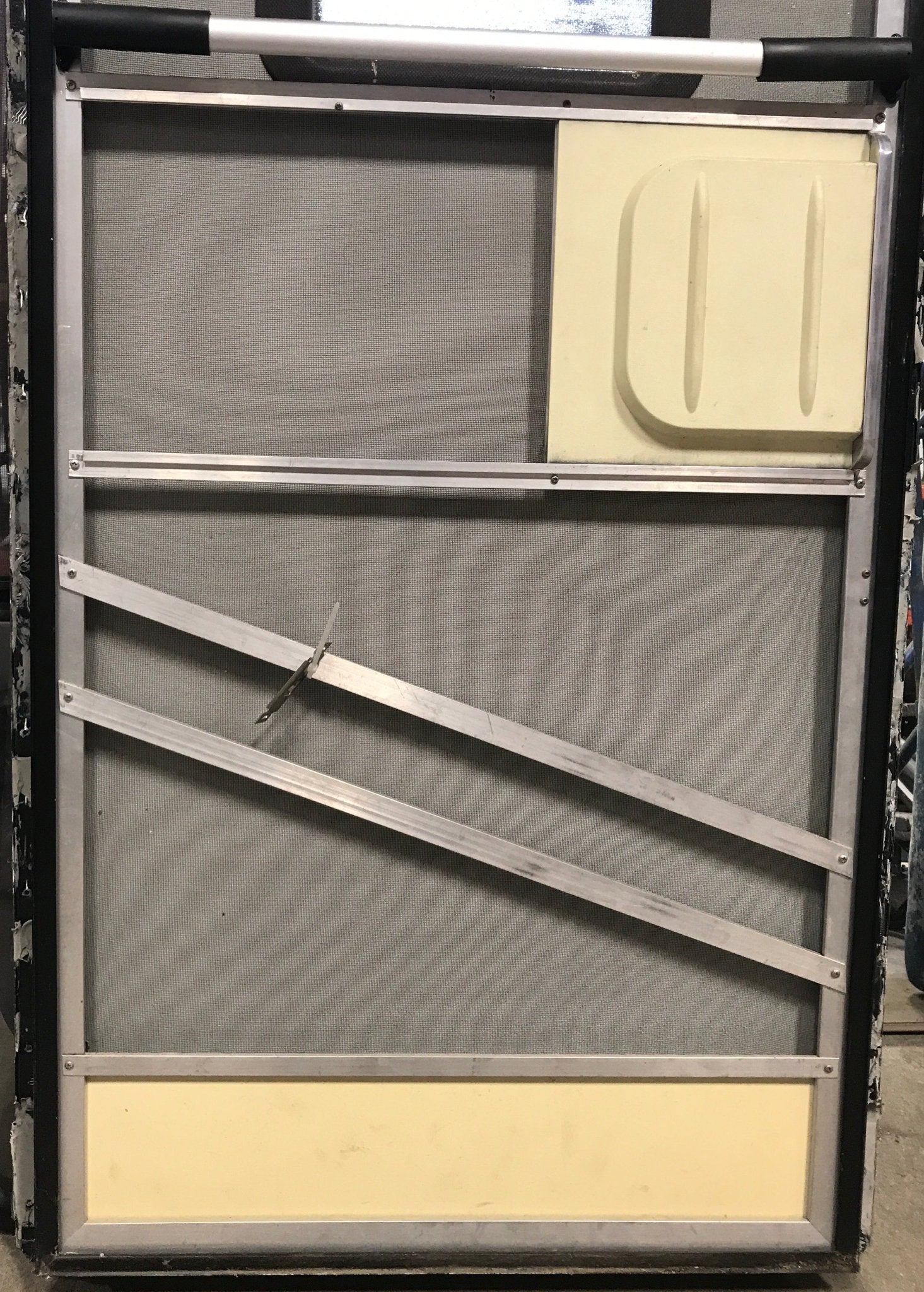 Used Square Corner Entry Door 30 1/4" H x 70 1/4" W - Young Farts RV Parts