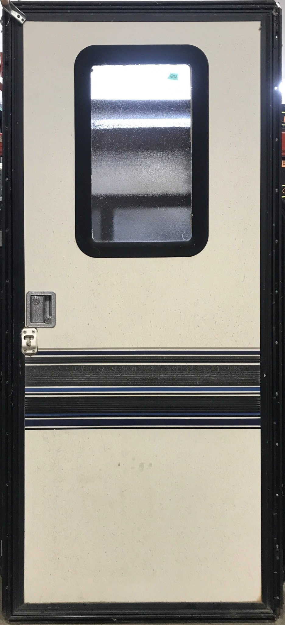 Used Square Corner Entry Door 30 1/4" H x 70 1/4" W - Young Farts RV Parts