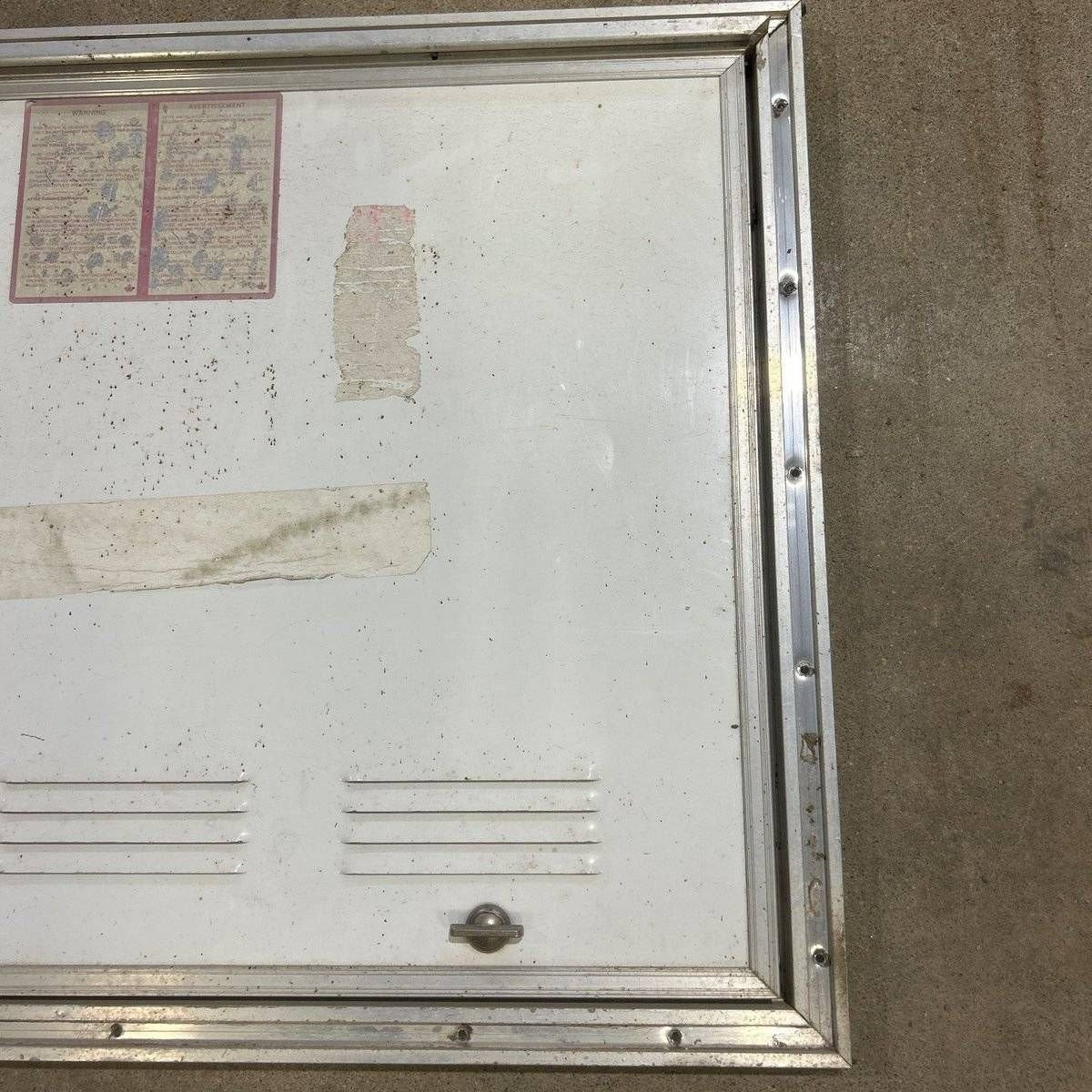 USED Square Corner Propane cargo door - 25.25 X 19.75 X 0.625 - Young Farts RV Parts