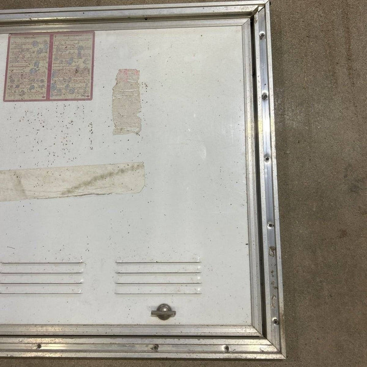 USED Square Corner Propane cargo door - 25.25 X 19.75 X 0.625 - Young Farts RV Parts