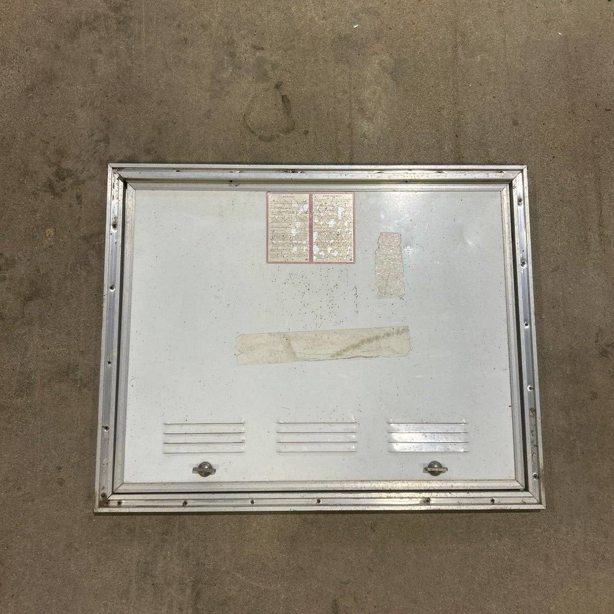 USED Square Corner Propane cargo door - 25.25 X 19.75 X 0.625 - Young Farts RV Parts