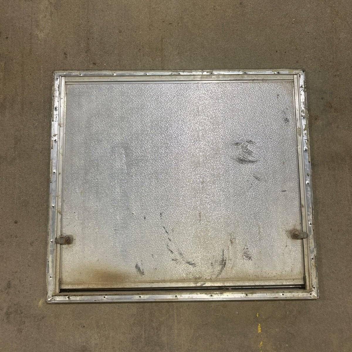 USED Square Corner Propane cargo door - 28.75 X 25.25 X 0.875 - Young Farts RV Parts