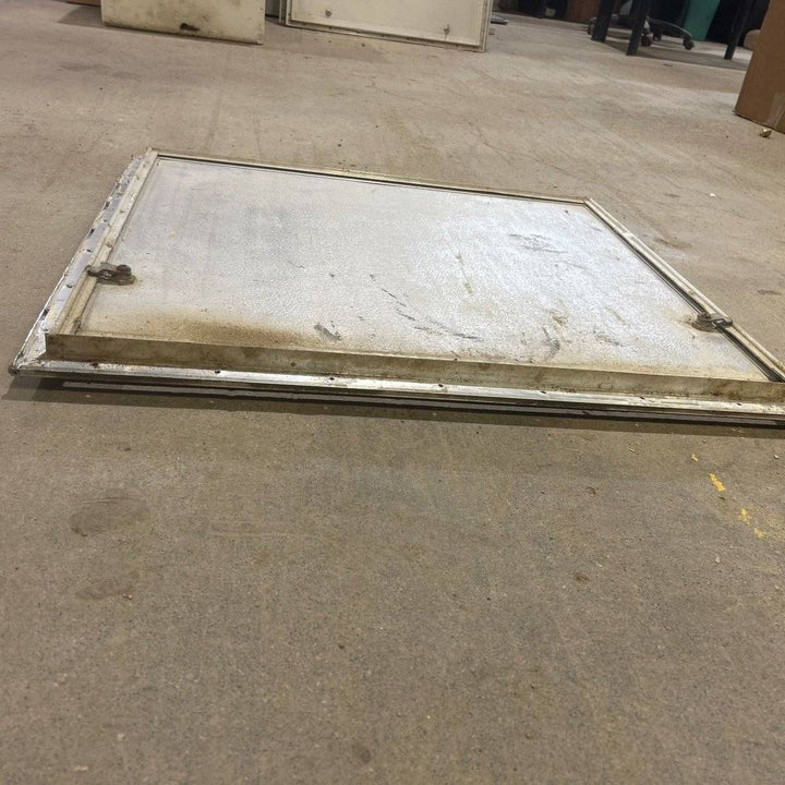 USED Square Corner Propane cargo door - 28.75 X 25.25 X 0.875 - Young Farts RV Parts