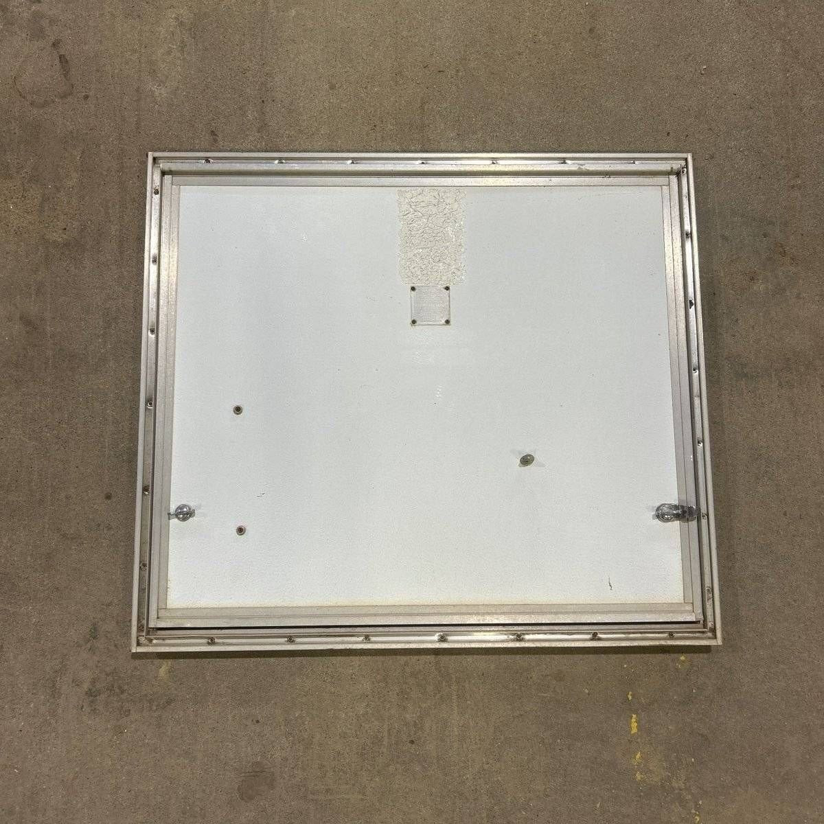 USED Square Corner Propane cargo door - 28.75 X 25.25 X 0.875 - Young Farts RV Parts