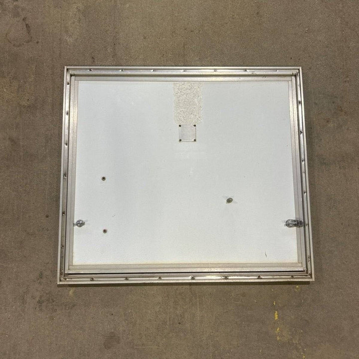 USED Square Corner Propane cargo door - 28.75 X 25.25 X 0.875 - Young Farts RV Parts