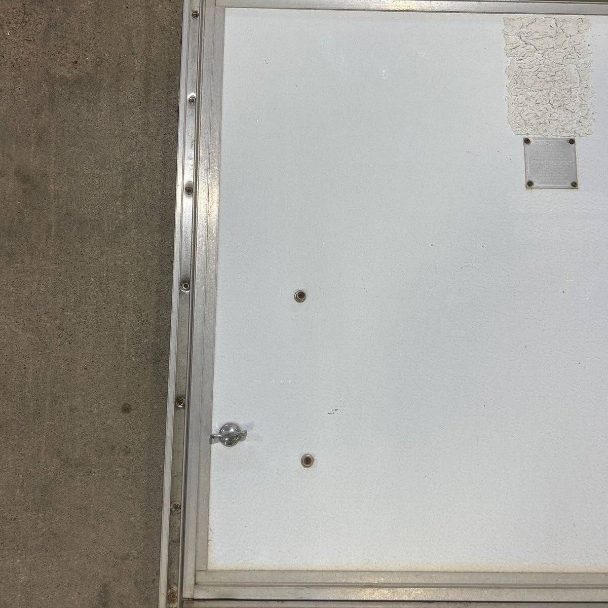 USED Square Corner Propane cargo door - 28.75 X 25.25 X 0.875 - Young Farts RV Parts