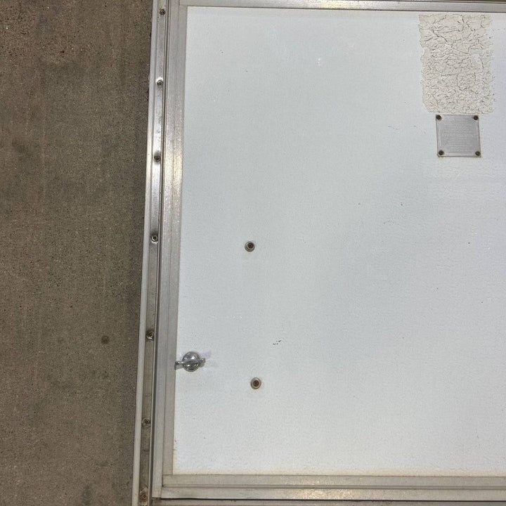 USED Square Corner Propane cargo door - 28.75 X 25.25 X 0.875 - Young Farts RV Parts