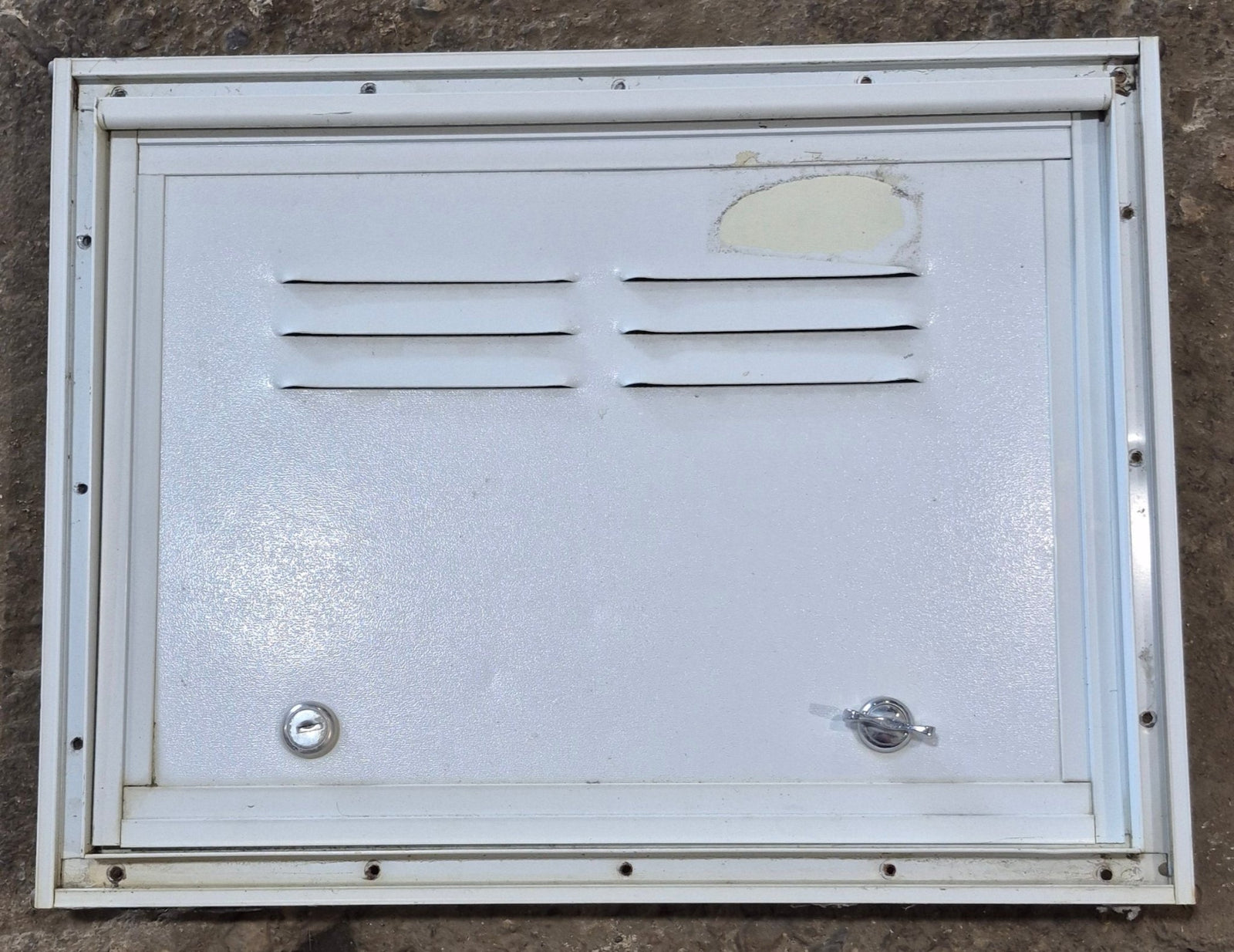 Used Square Cornered Battery/ Propane Cargo Door 16 x 11 7/8 x 3/4