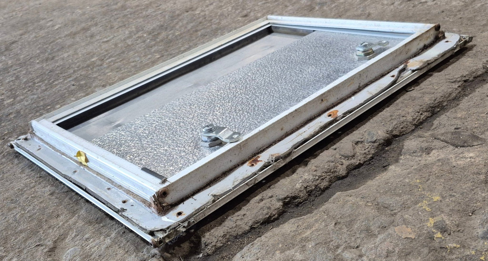 Used Square Cornered Battery/ Propane Cargo Door 16 x 11 7/8 x 3/4