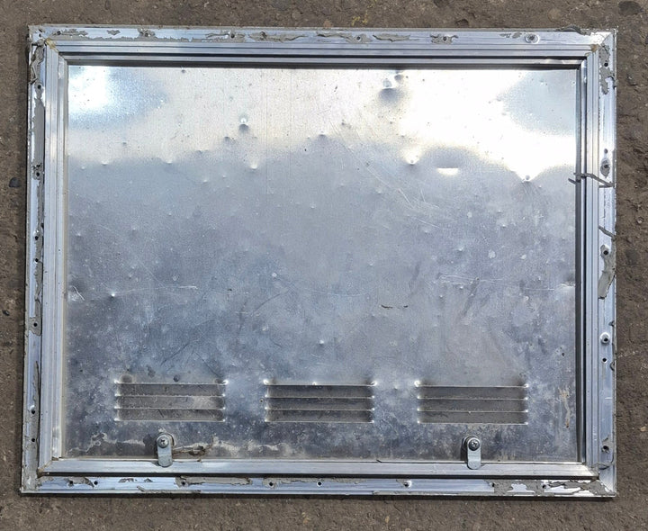 Used Square Cornered Battery/ Propane Cargo Door 25 1/4" x 19 3/4" x 5/8" - Young Farts RV Parts
