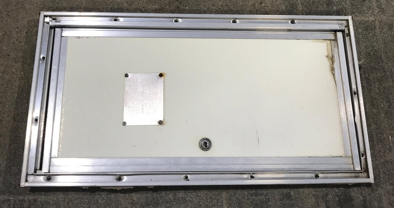 Used Square Cornered Battery/Propane Cargo Door 21 1/2