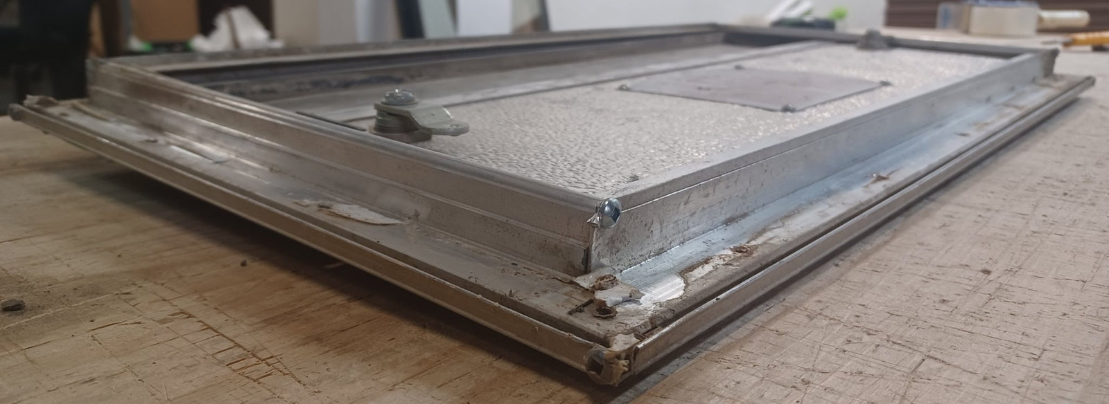 Used Square Cornered Battery/Propane Cargo Door 23 1/4