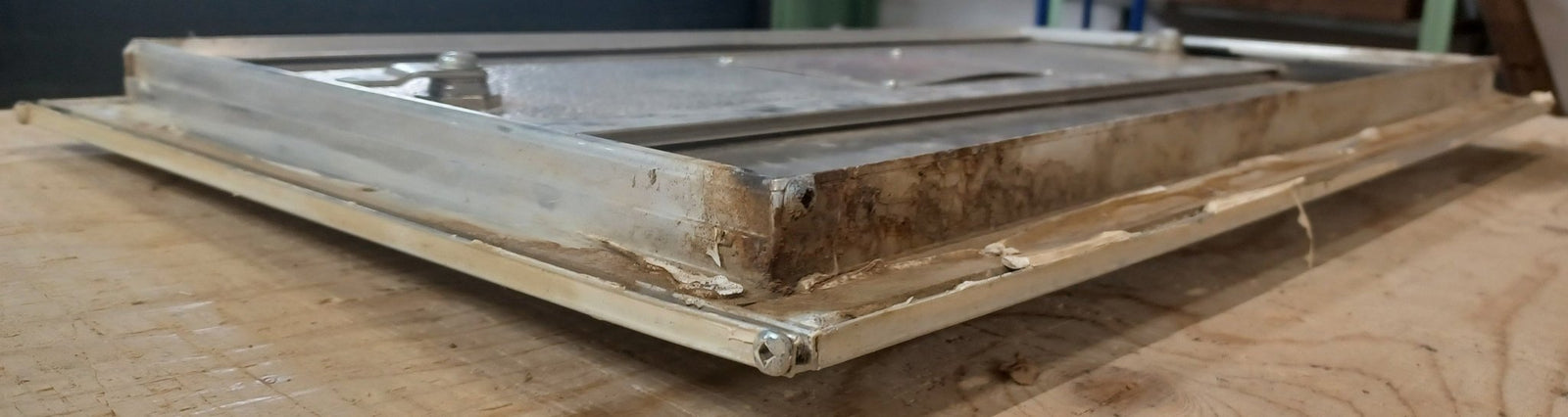 Used Square Cornered Battery/Propane Cargo Door 23 1/4