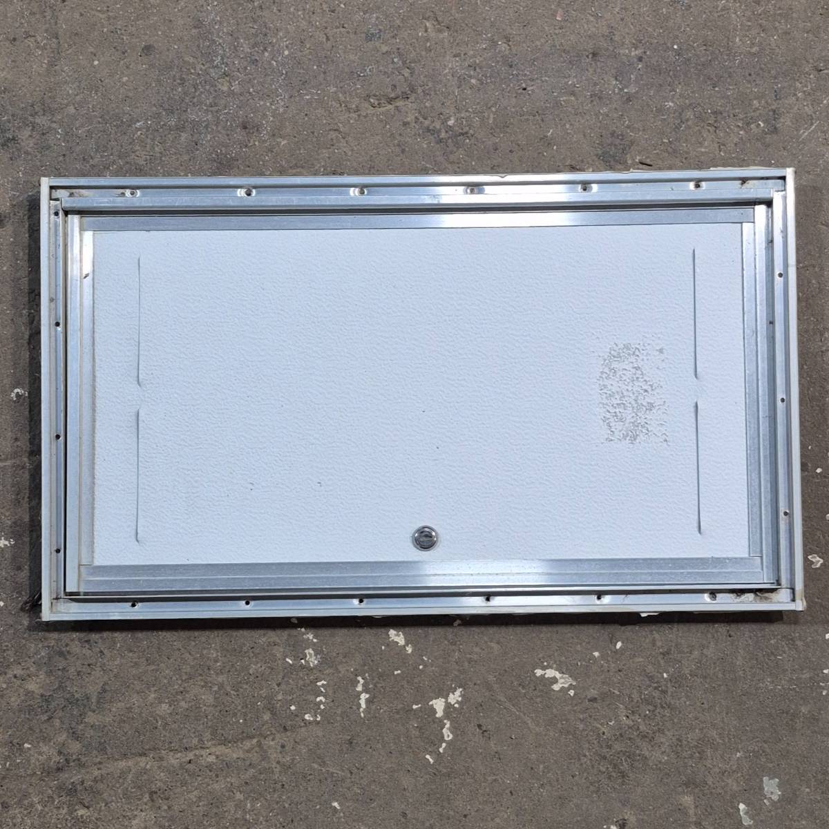 Used Square Cornered Battery/Propane Cargo Door - 24.875 X 13.75 X .75 - Young Farts RV Parts