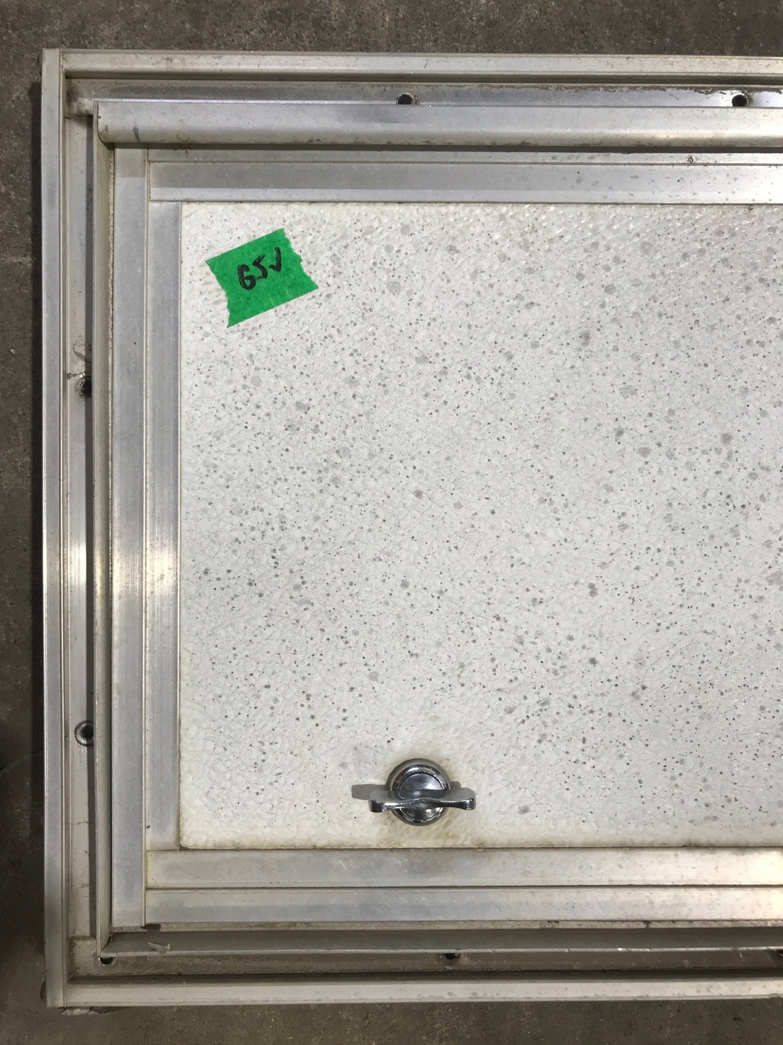 Used Square Cornered Cargo Door - 15 1/2" x 10 1/2" x 3/4" D - Young Farts RV Parts