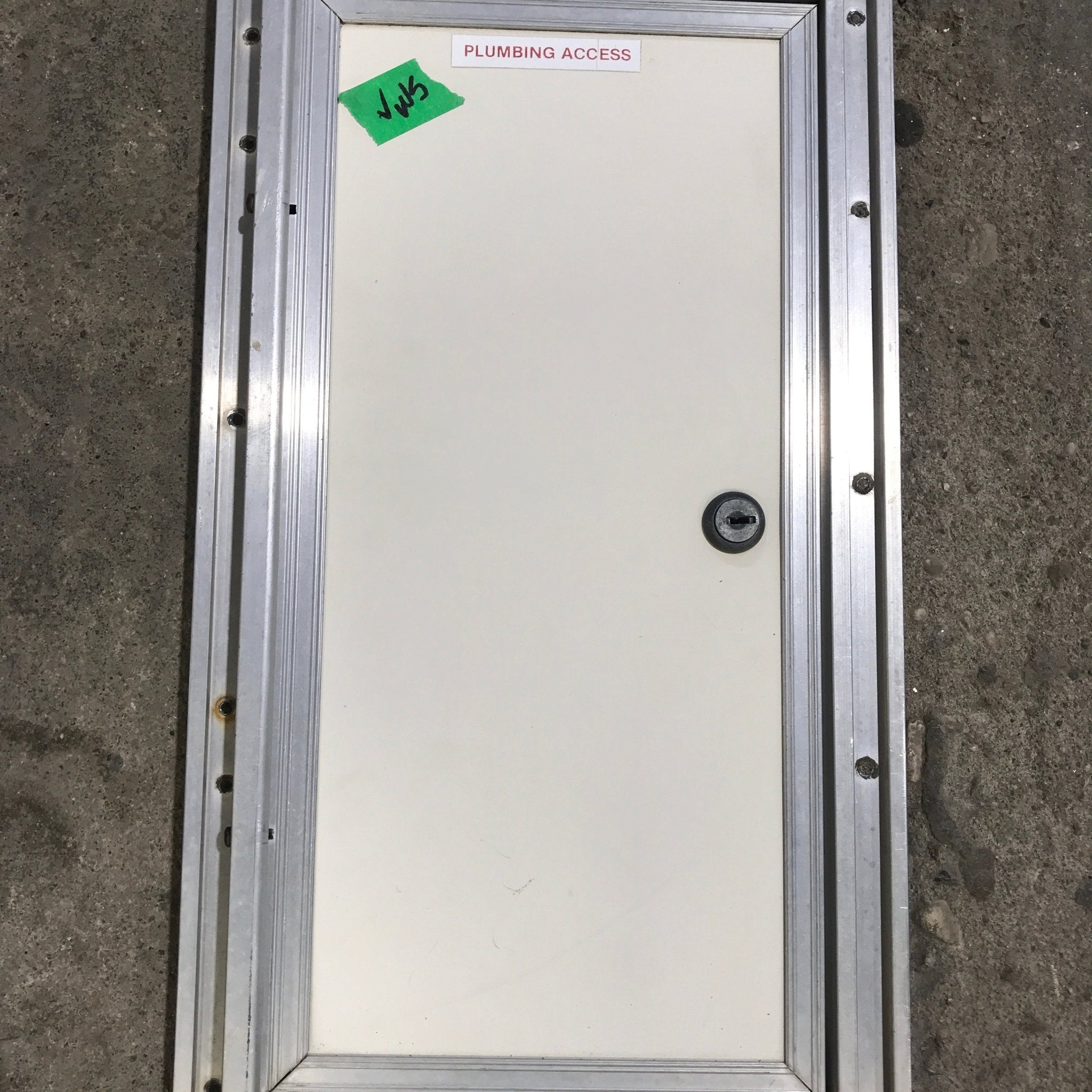 Used Square Cornered Cargo Door - 15.75" X 7.75" X 1.0" - Young Farts RV Parts