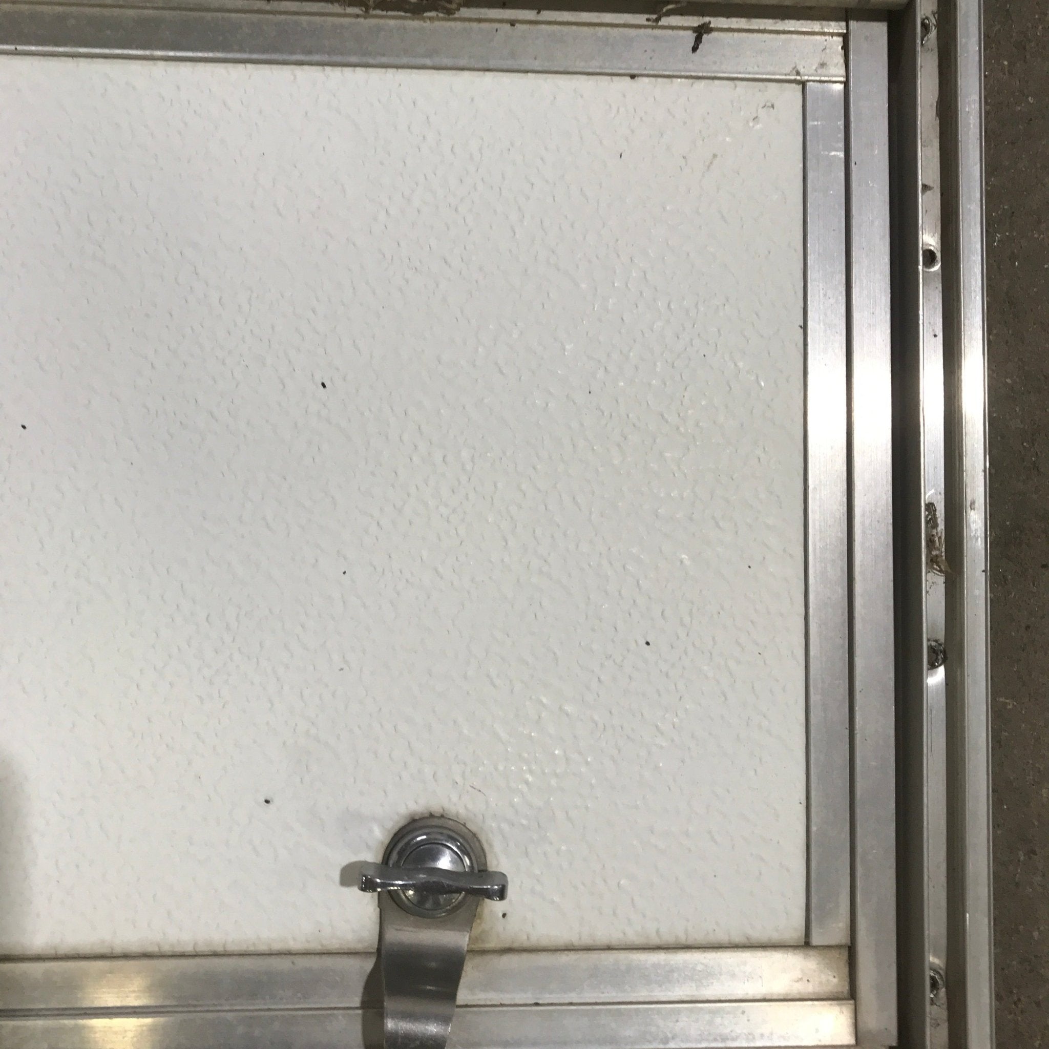 Used Square Cornered Cargo Door - 17.50" X 10.50" X .625" - Young Farts RV Parts