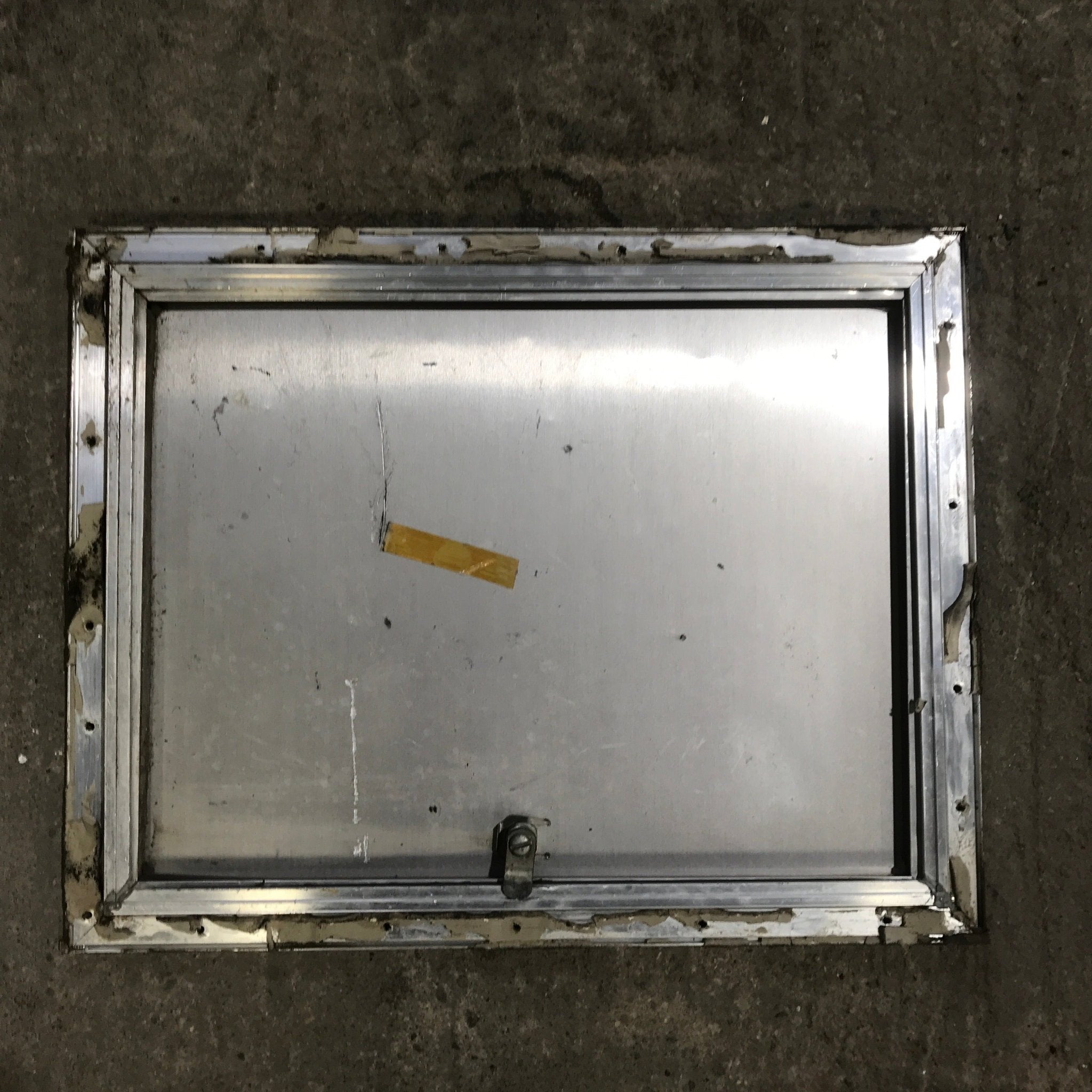 Used Square Cornered Cargo Door - 17.75" X 13.75" X 1.0" - Young Farts RV Parts