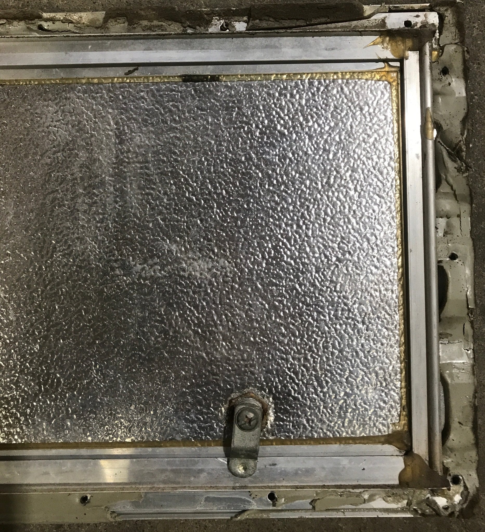 Used Square Cornered Cargo Door - 19 3/4" x 10 1/2" x 3/4" D - Young Farts RV Parts