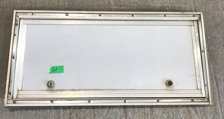 Used Square Cornered Cargo Door 23 1/2" x 10 1/2" x 1"D - Young Farts RV Parts