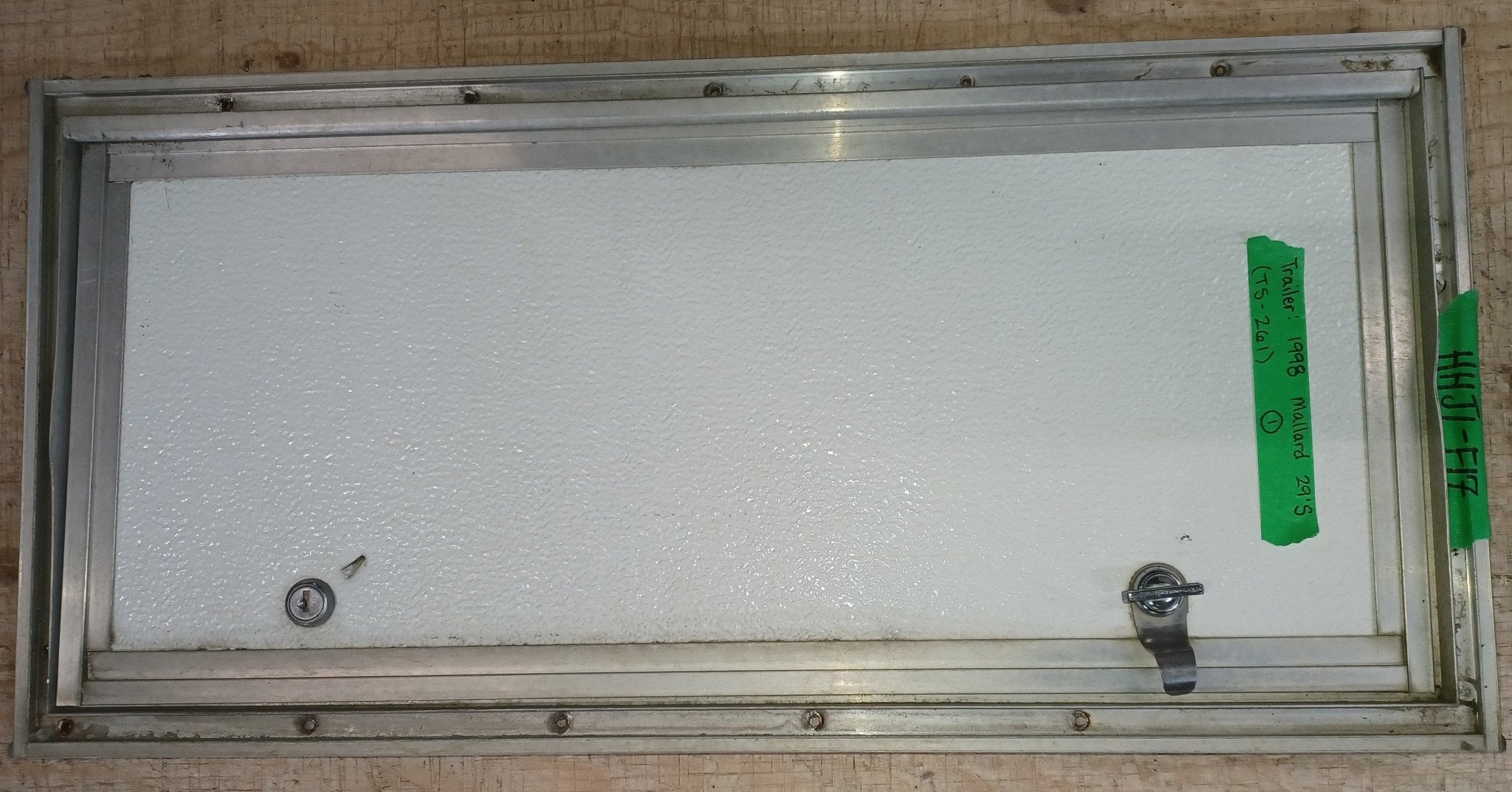 Used Square Cornered Cargo Door 24" x 10 1/2" x 7/8" - Young Farts RV Parts