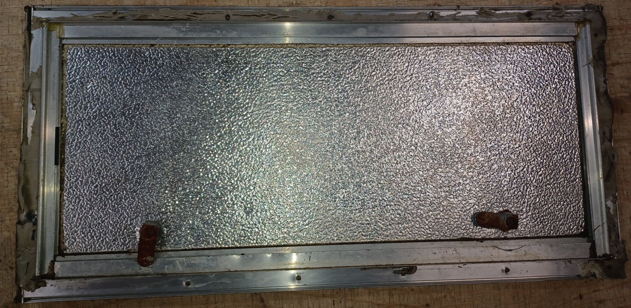 Used Square Cornered Cargo Door 24" x 10 1/2" x 7/8" - Young Farts RV Parts