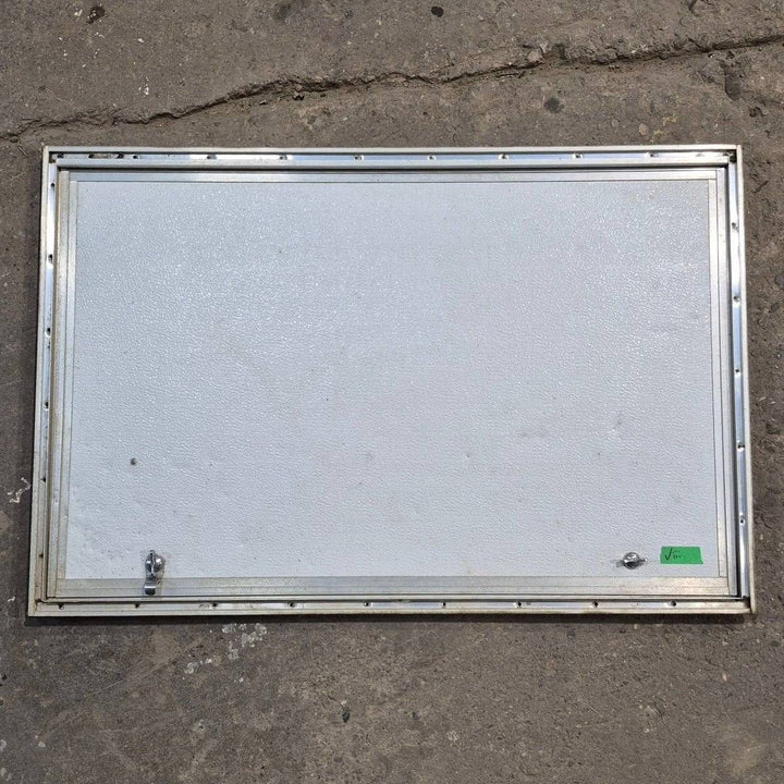 Used Square Cornered Cargo Door - 35.875 X 23.25 X 0.625 - Young Farts RV Parts