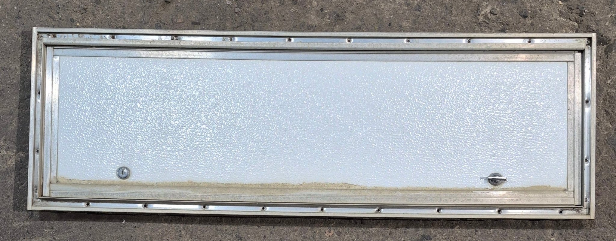 Used Square Cornered Cargo Door 36" x 10 1/2" x 3/4" D - Young Farts RV Parts